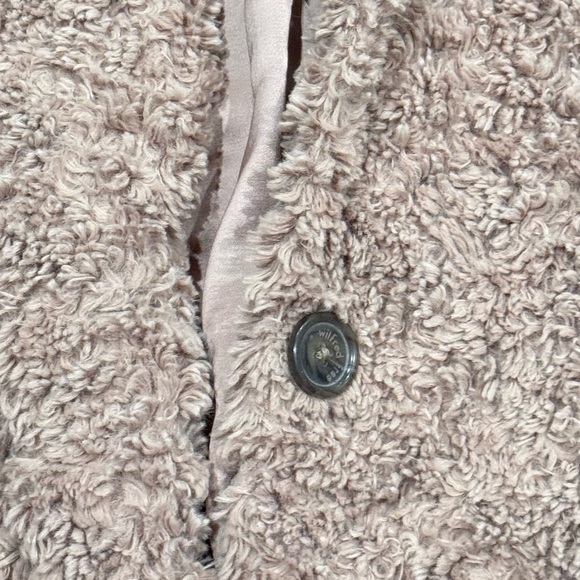 Aritzia Wilfred Free Grete Teddy Plush Jacket Women’s Small - Picture 6 of 6